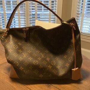 Louis Vuitton Monogram Berri PM Hobo Shoulder Bag